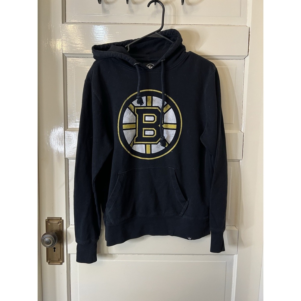 Black NHL Boston Bruins Hoodie Small 47